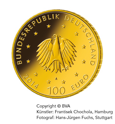 100 Euro Gold 2014 Kloster Lorsch | Moroder Scheideanstalt Essen